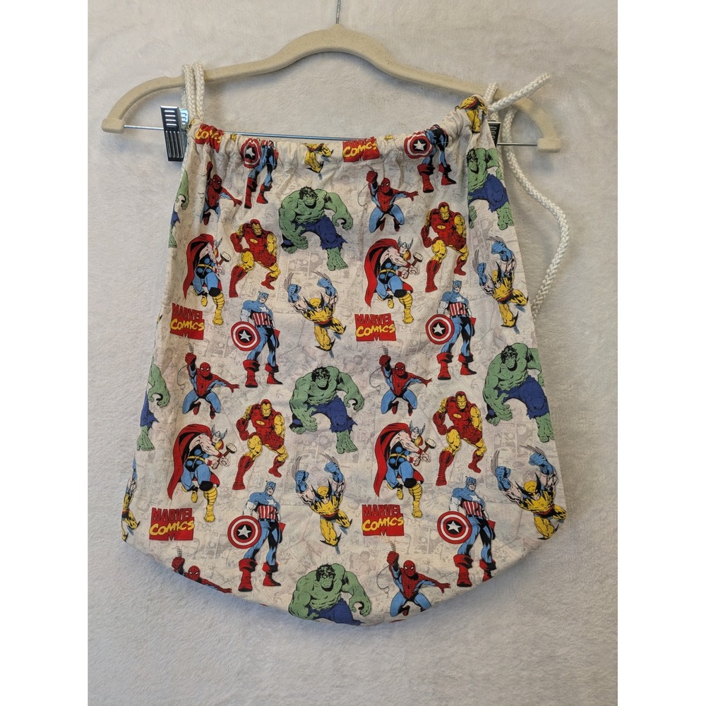 Marvel Comics Superhero Drawstring Bag Kids Adults